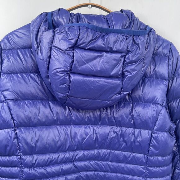 Halifax Traders Purple Down Quilted Packable Hooded Puffer Jacket Size Small - Picture 5 of 9